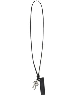 1017 ALYX 9SM Logo-Lettering Leather Keyring - Multicolour