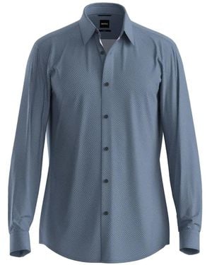 BOSS Long-Sleeves Button-Up Shirt - Blue