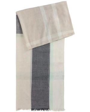 Barbour Maisy Tartan-Pattern Scarf - White