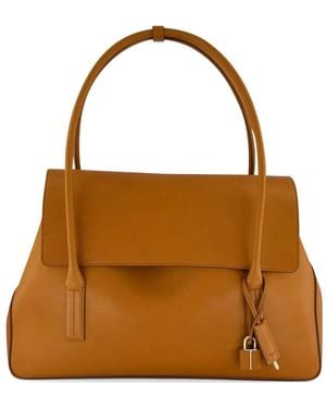 Tom Ford Padlock-Detail Leather Shoulder Bag - Brown