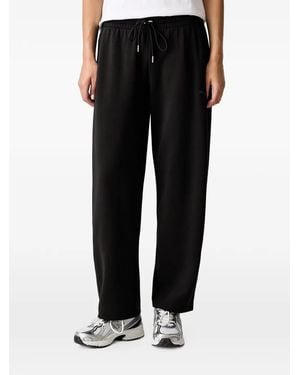 PUMA Logo-Embroidered Drawstring Track Pants - Black
