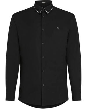 KARL LAGERFELD Karl Dna Studded Shirt - Black