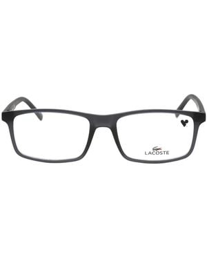 Lacoste Rectangle-Frame Glasses - Gray
