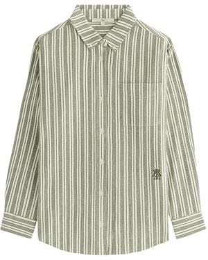 Kith Ora Ii Vertical-Stripe Shirt - White