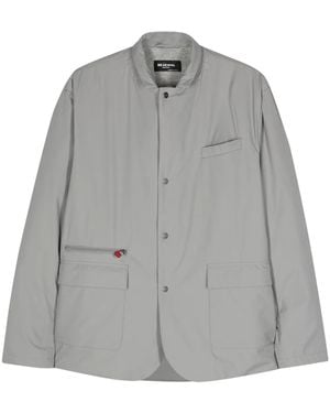 Kiton Giacca Leggera Con Zip - Grigio