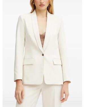 Morgan Viko.F Blazer Met Enkele Rij Knopen - Wit
