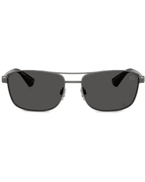 Burberry Rectangle-Frame Sunglasses - Grey