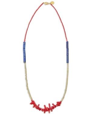 Undercover Collar Con Cuentas Y Piedras - Blanco