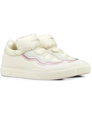 Ferragamo Baskets Montantes À Bride Cheville - White