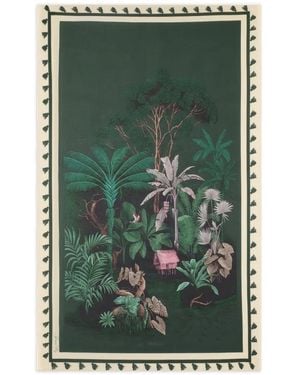 Johanna Ortiz Fular Rainforest Journey Con Estampado Floral - Verde