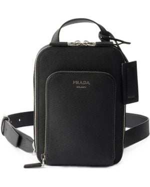 Prada Saffiano Leather Backpack - Black