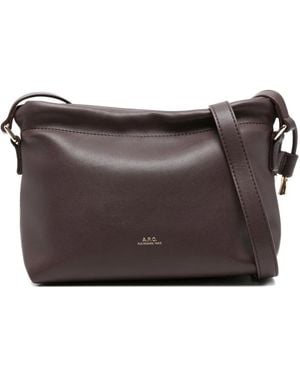A.P.C. Ninon Drawstring Cross Body Bag - Grey