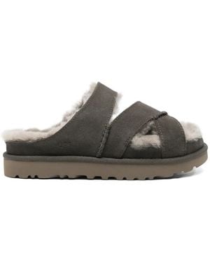 UGG Criss-Cross-Strap Sandals - Gray