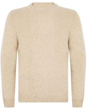 Fedeli Fine-Knit Cashmere Jumper - White