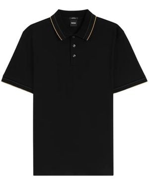 BOSS Polo En Coton - Noir