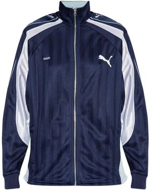 PUMA Striped Zip Sweatshirt - Blue