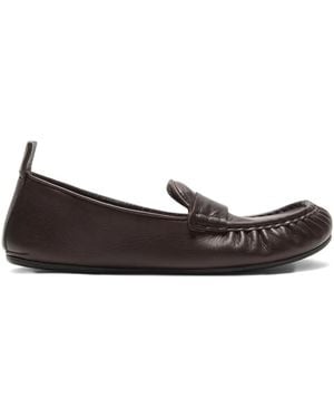 Acne Studios Loafer Mit Runder Kappe - Braun