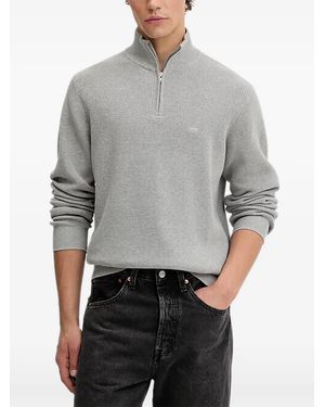 Levi's Housemark Half-Zip Roll-Neck Knitwear - Grey