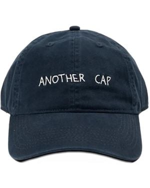 Another Aspect Logo-Detail Cap - Blue