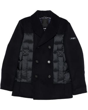 Tatras Double-Breasted Quilted-Panel Jacket - Black