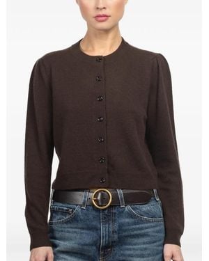 Allude ボタン カーディガン - ブラック