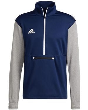 adidas Team Issue Half-Zip Sweater - Blue