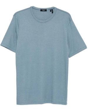 Theory T-Shirt Mit Rundem Ausschnitt - Blau