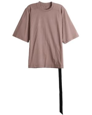 Rick Owens Seam-Detail Longline T-Shirt - Pink