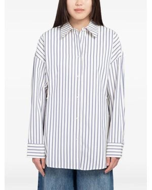 Minimum Camisa Marley A Rayas - Blanco