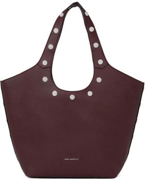Karl Lagerfeld Medium K/rocky Marais Tote Bag - Purple
