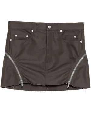 Rick Owens Bolan Banana Mini-Rok - Grijs