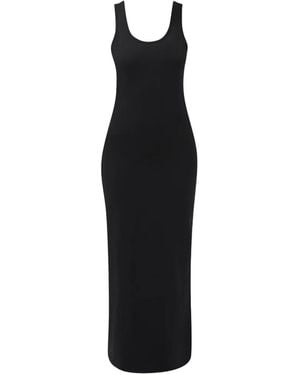 Sweaty Betty Scoop-Neck Side-Slit Maxi Dress - Black