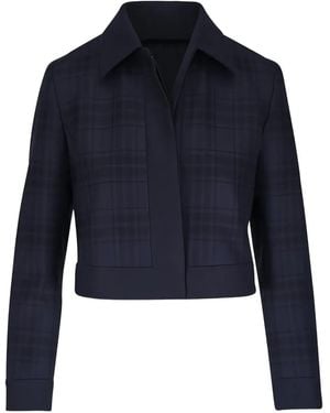 Akris Lewitt Checked Jacket - Blue