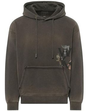 WOOYOUNGMI Print-Detail Hoodie - Grey