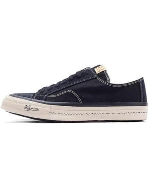 Visvim Contrast-Stitch Sneakers - Blue