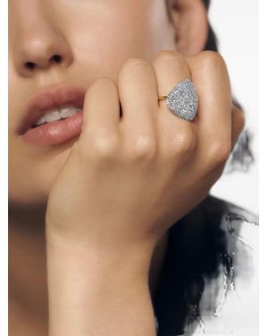 Monica Vinader Anillo Nura Con Diamantes En Pavé - Metálico