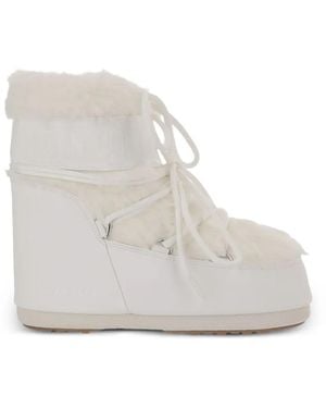 Moon Boot Icon Low Faux-Fur Boots - White