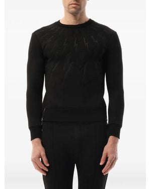 Neil Barrett Sudadera Thunderbolt - Negro
