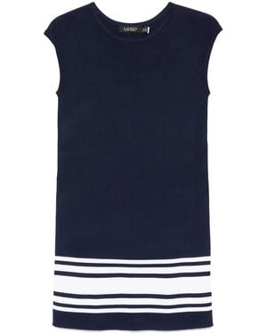 Ralph Lauren Hadell Short Sleeve Day Dress - Blue