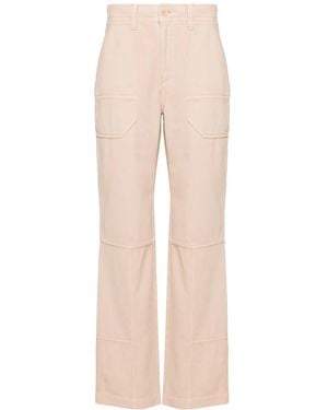 Zadig & Voltaire Pepper High-Waist Straight-Leg Pants - Natural