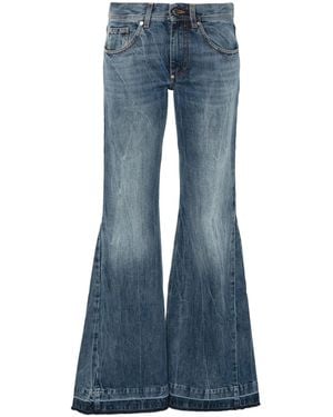 Stella McCartney Vaqueros Acampanados De Talle Medio - Azul