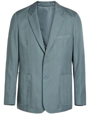 Percival Single-Breasted Notched-Lapel Blazer - Blue