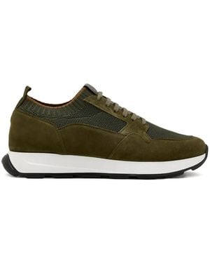 Neil Barrett Suede Panelled Trainers - Green