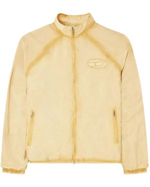 DIESEL J-Henri-Souvenir Embroidered-Phoenix Jacket - Natural