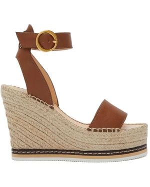 Odissi Lily High-Wedge Espadrilles - Natural