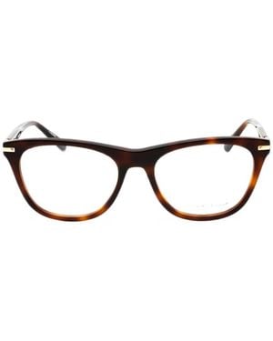 Calvin Klein Tortoiseshell-Effect Rectangle-Frame Glasses - Black