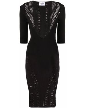Wolford X Alberta Ferretti Ajouré Net Dress - Black