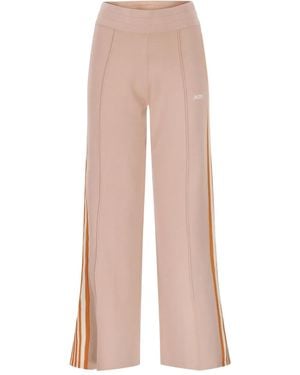 Autry Elasticated Side-Stripes Track Trousers - Pink