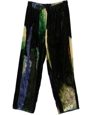 Yavi Patterned Trousers - White