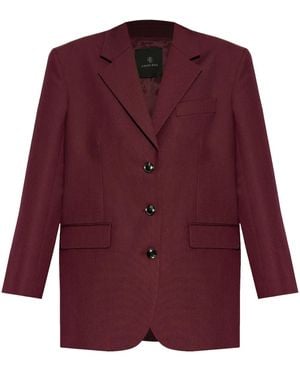 Anine Bing Shoulder Pad Blazer - Purple